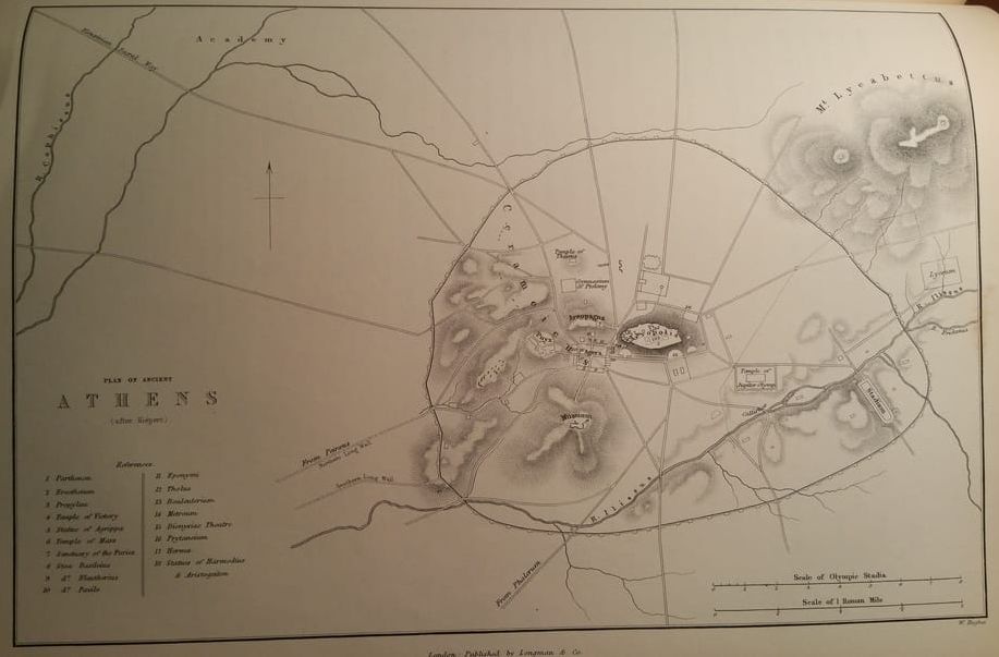 Map of Ancient Anthens