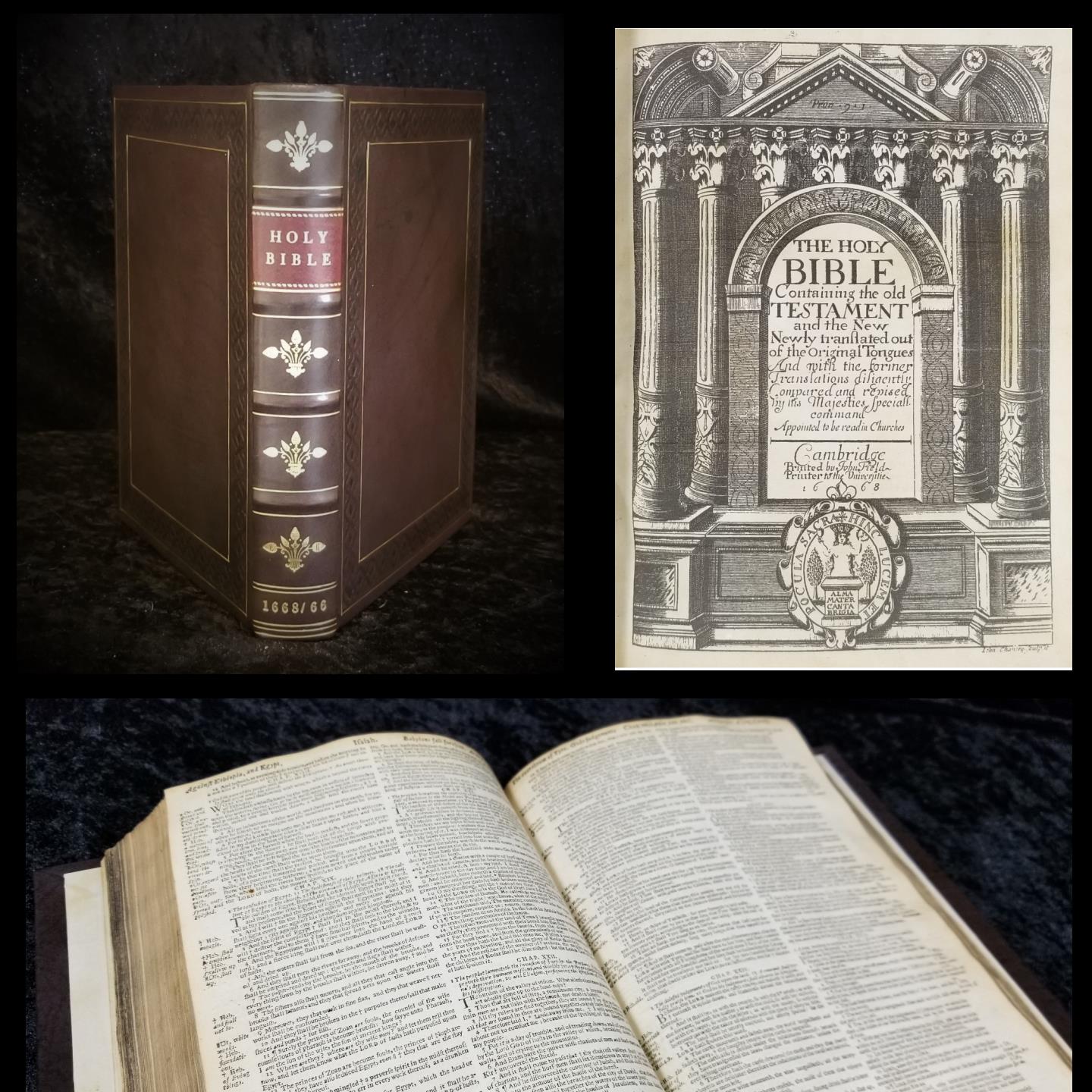 1668 - 1666 King James Bible John Field Preaching Bible